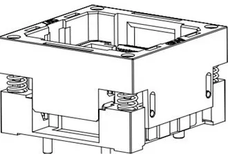 LGA52 Socket_12x17_0.1mm, для LGA52 читать и тест, нужно, чтобы это исправить LGA52 розетка на печатную плату, это сквозное отверстие технической