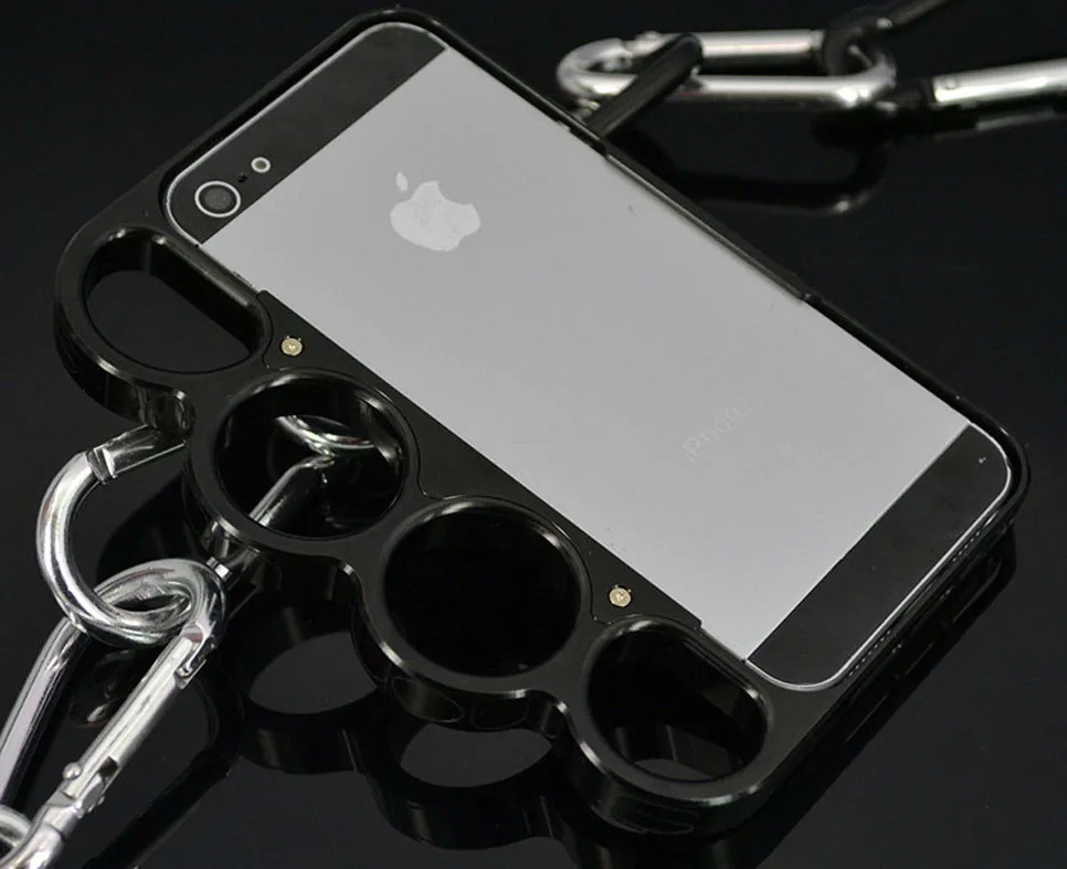 Боксерский бампер из алюминиевого сплава для iPhone 5 5S, Модный чехол для телефона с кольцами на концах пальцев, чехол для iPhone 5G SE