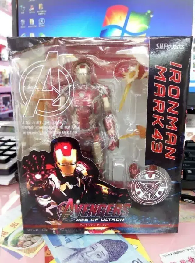 SHF Marvel Ironman 15cm Super Hero Avengers Iron man BJD Figure Model Toys SHF Marvel Ironman 15cm Super Hero Avengers Iron man BJD Figure Model Toys