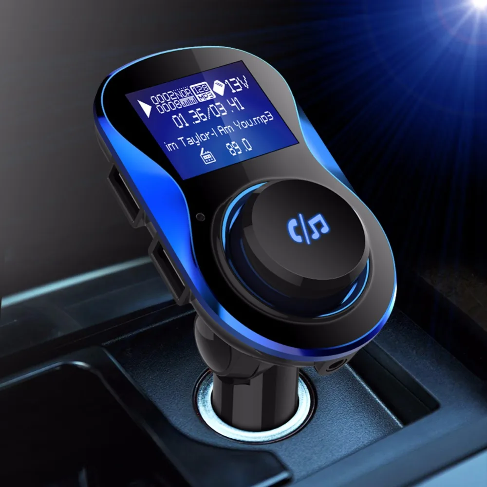 Wireless Bluetooth FM Transmitter FM Modulator MP3 Player Car Kit With USB Car Charger Support TF Card U Disk Handsfree Calling