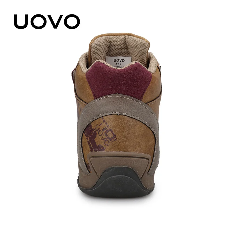 2019 UOVO جديد وصول منتصف العجل الفتيان أحذية أزياء أطفال أحذية رياضية العلامة التجارية في الهواء الطلق الأطفال أحذية رياضية كاجوال للبنين حجم 26...