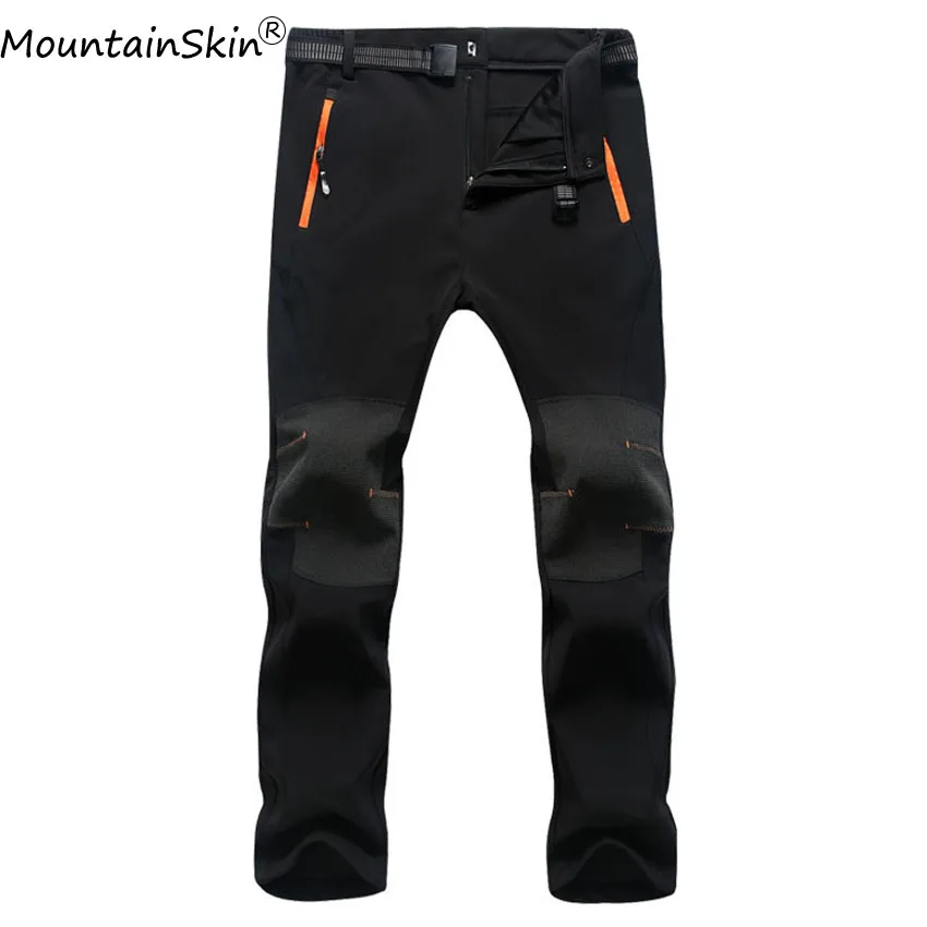 

Mountainskin 4XL Men Women's Winter Pants Fleece Waterproof Windproof Male Pants Warm Fashion Solid Female Brand Clothing LA581
