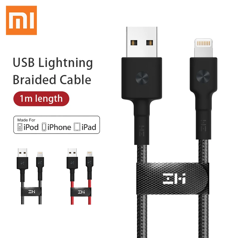 Xiaomi ZMI USB Cable for iPhone iPad 2.4A 1M MFi Fast Charging Data X 8 7 6 6S 5 Plus | Электроника