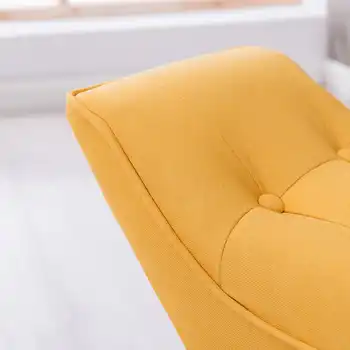 126*32*52cm Stools Ottomans Solid Wood Fabric Shoes Bedroom Bed Clothing,Sofa European Style Store Fitting Room Yellow/Gary