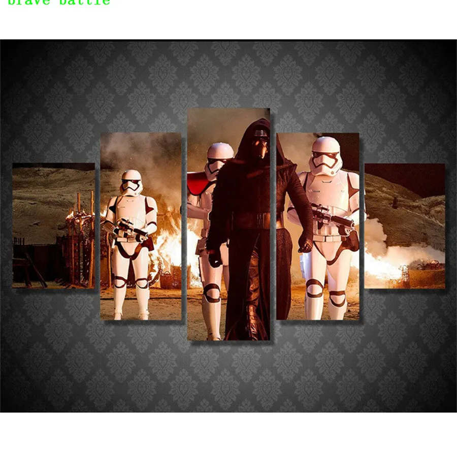 The Force Awakens Звездные войны 5 шт. холст картина принт гостиная домашний декор