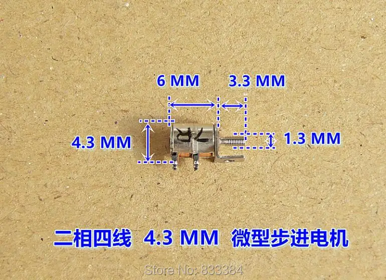 20 шт. 1V-3VDC 0,05 Вт 2 фазы 4 провода микро-шаговый двигатель для камеры монитор безопасности и т. д