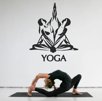 

Wall Decal Sticker Art Yoga Hinduism Buddhism meditation lotus meditation