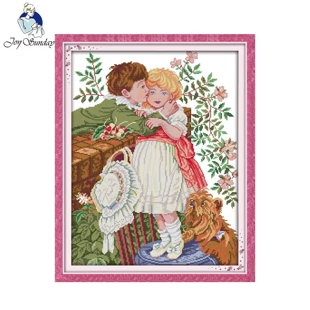 

Joy Sunday Innocence Printed Counted Cross Stitch 11CT 14CT Cross Stitch Kits for Embroidery Crafts Figure Home Decor Needlework