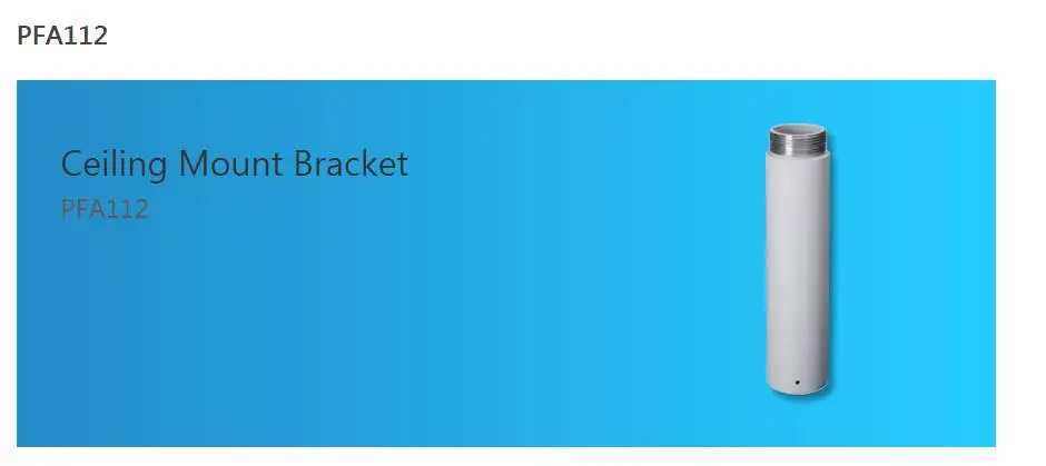 Dahua потолочный кронштейн PFA112 алюминиевый материал аксессуар для камеры видеонаблюдения аккуратный и интегрированный дизайн