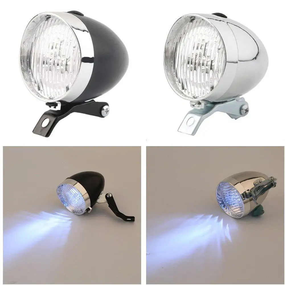 Hot 3 LED Bicycle Headlight Bike Front Light High Quality Retro