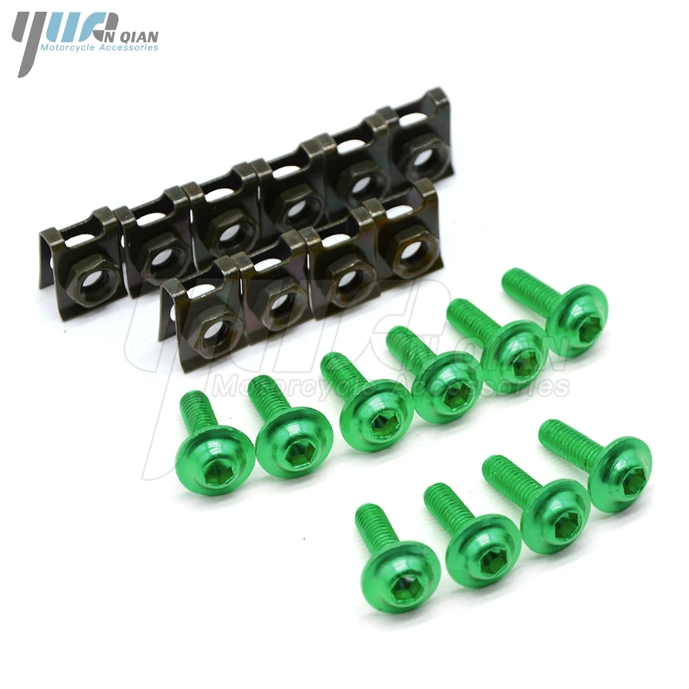 

10 pcs 6mm orange Universal CNC Motorcycle Accessories Fairing body work Bolts Screws For ktm duke 390 duke 200 duke 125 990