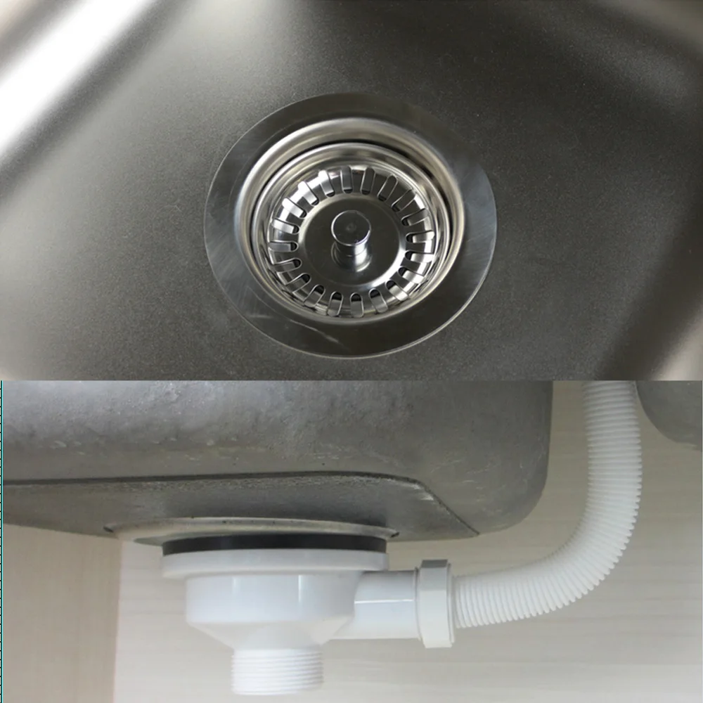 Talea Kitchen Sink Drain Strainer with overflow Strainer filter in sink Stainless less Basin waste Garbage Stopper XK137R