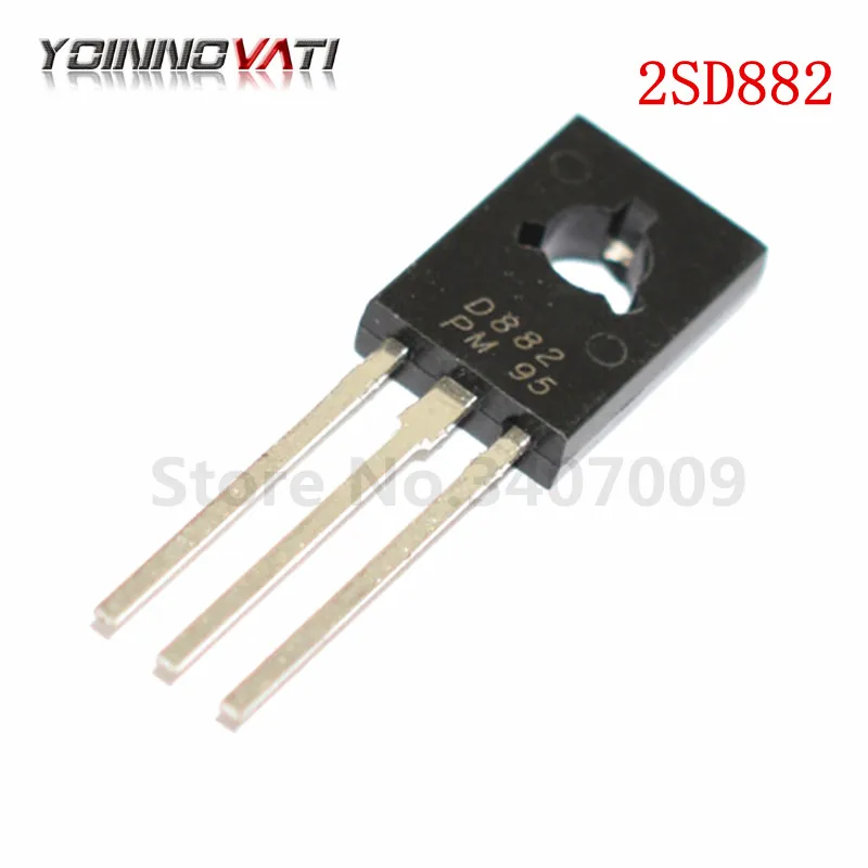 50 шт./лот транзисторный Триод D882 2SD882 3A/40V TO-126 Силовые транзисторы NPN Мощность и