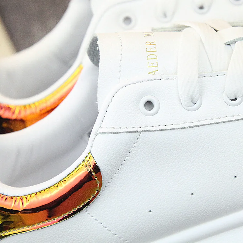 Spring Summer Sneakers Women Vulcanize Shoes Basket White Women Flats Platform Shoes Comfortable Leather Shoes Women Sneakers
