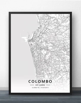 

Colombo Sri Lanka Map Poster