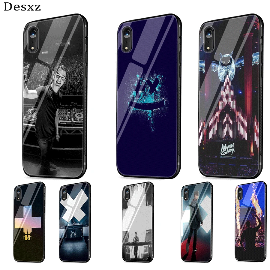 Стеклянный чехол для iPhone 5 5S SE Desxz диджей Мартин Гаррикс 6 6S 7 8 Plus X XS XR Max |