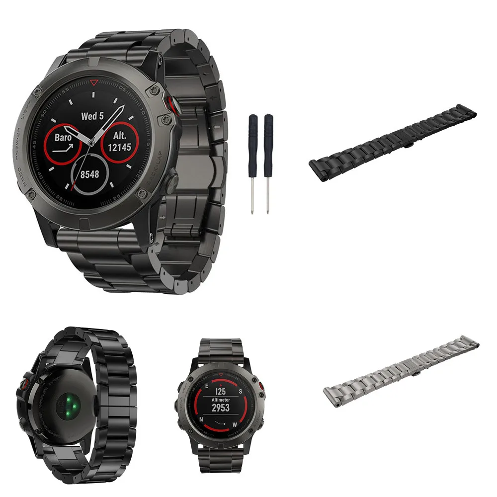 

Watch Band Fashion New Titanium Steel Bracelet Wrist Strap Smart Watch Band For Garmin Fenix 5X GPS M.28