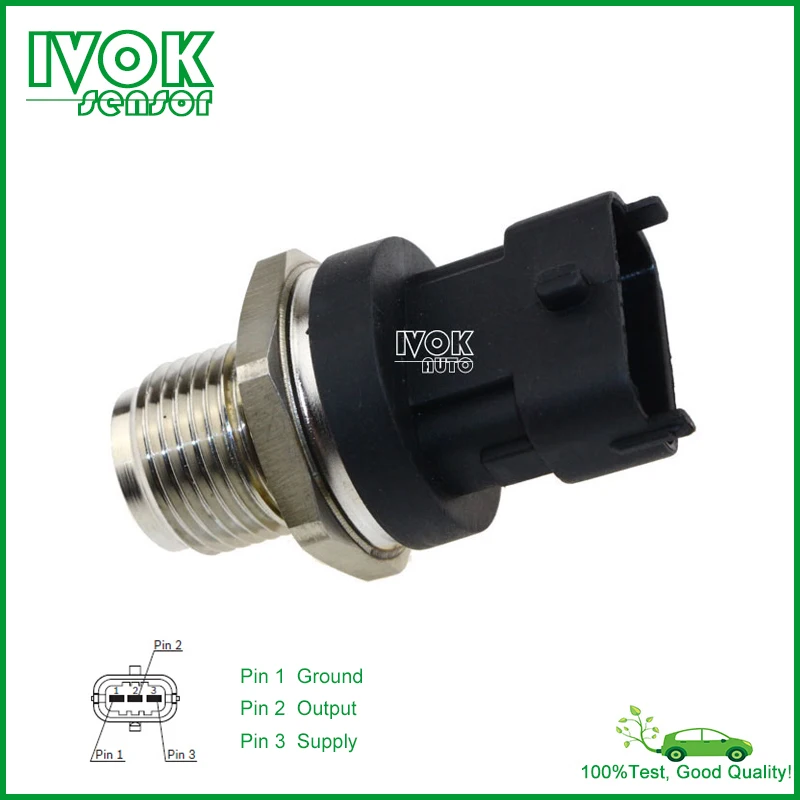 Replace 1800 Bar Fuel Rail Pressure Sensor For Dodge Ram WD75 Cummins Turbo Diesel 3 7L