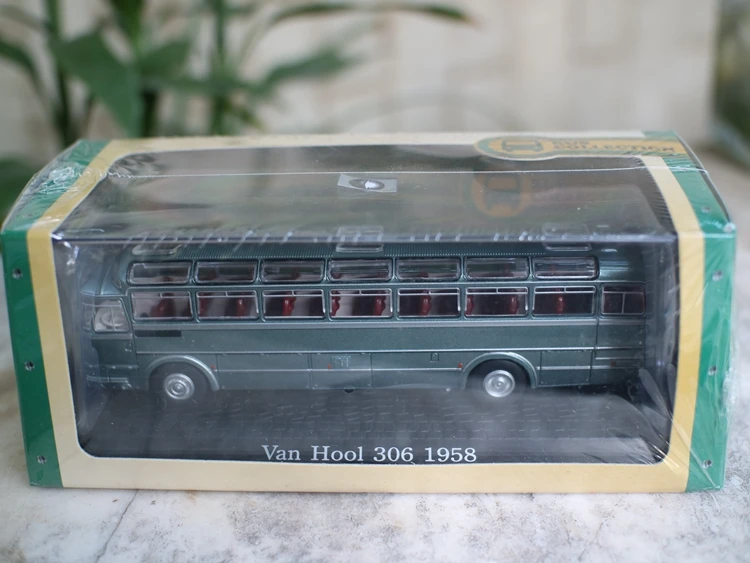 Высокая имитация бельгийского VanHool 306-1958 винтажный автобус, 1: 72 модели автомобилей из сплава, металлические Литые изделия, коллекционные игрушечные транспортные средства