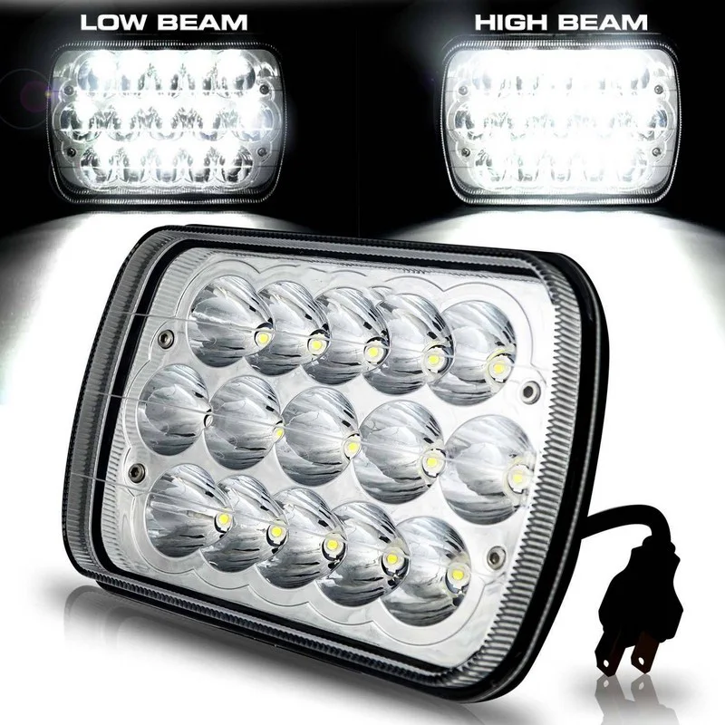 

2pcs H4 LED Headlight Bulbs Sealed Beam 45W LED Car Light Fog Light Auto LED Work Lights Tail Lamp Car Light Source