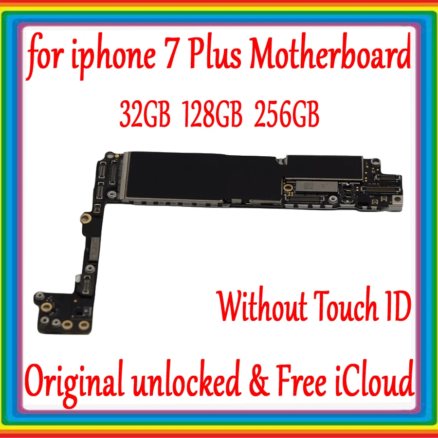 Заводская Разблокировка для iphone 7 plus материнская плата с/без Touch ID 100% оригинал 7P