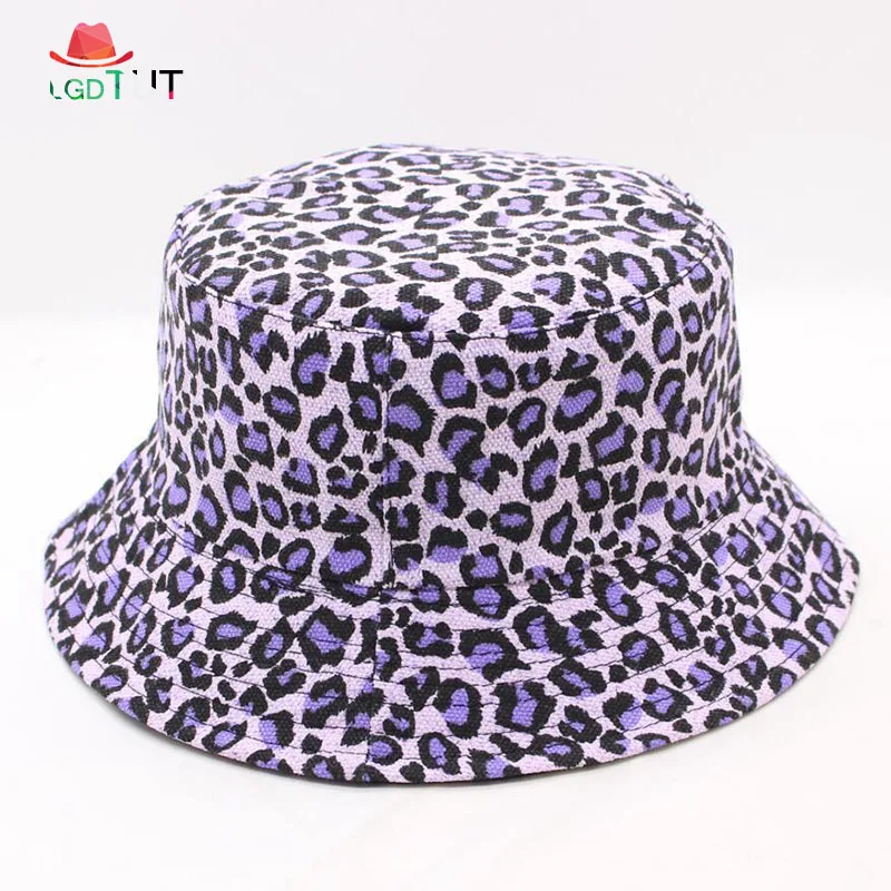 

Leopard Pot Sun Fisherman Hat 2019 New Womens Bucket Hats Foldable Fisherman Hat Women Hip Hop Caps