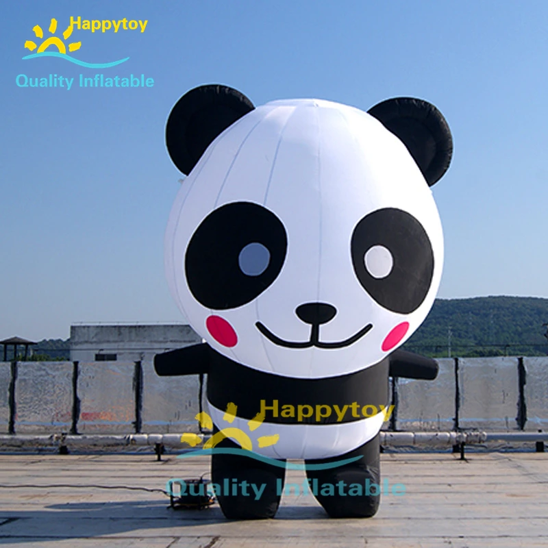 Outdoor giant cartoon characters panda custom advertising logo