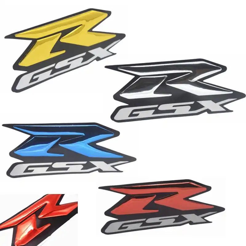 2pcs 3d Gsxr 1000 600 750 Motorcycle Sticker Decal Emblem Raised Reflective Fairing Stickers Moto Vinyl Bling For Gsxr 1100 1300 Car Stickers Aliexpress