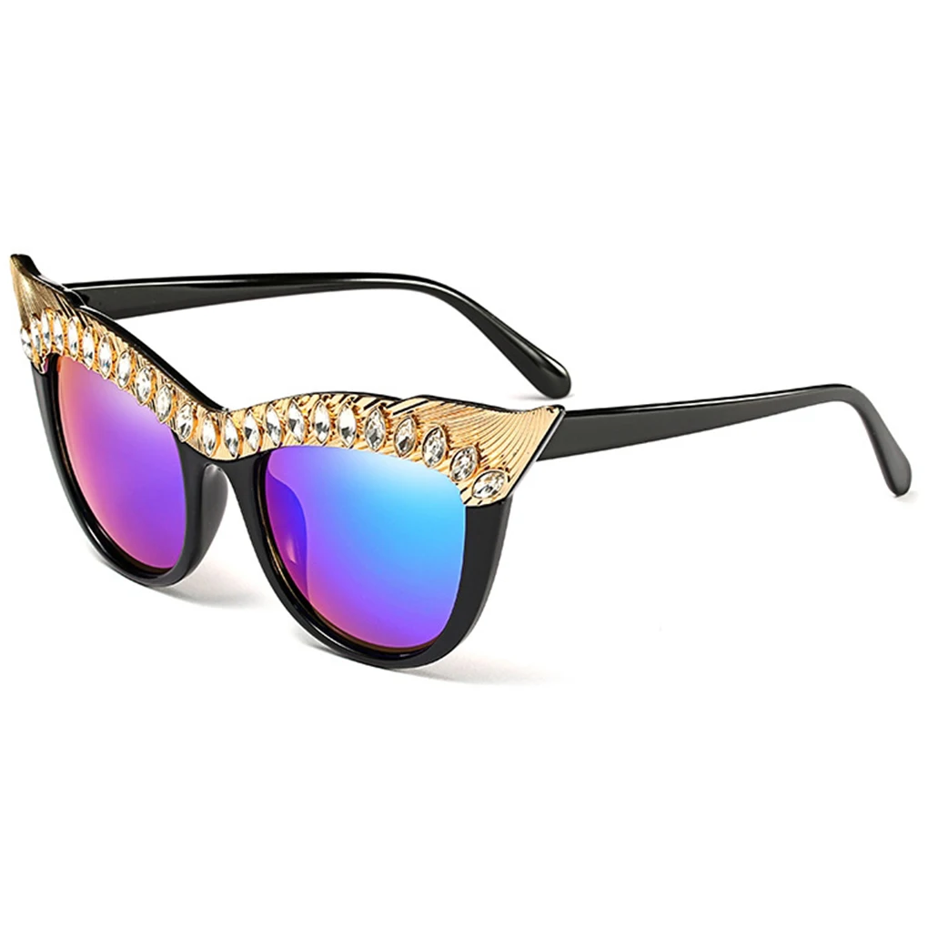Fashion Women Girl AC Lens Sunglasses UV400 Protection Eyewear PC Metal ...