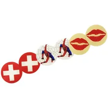 10 пар(20 шт) Женские Наклейки на соски принт очаровательный круглый сексуальный опыт накладки на грудь Одноразовые наклейки на соски