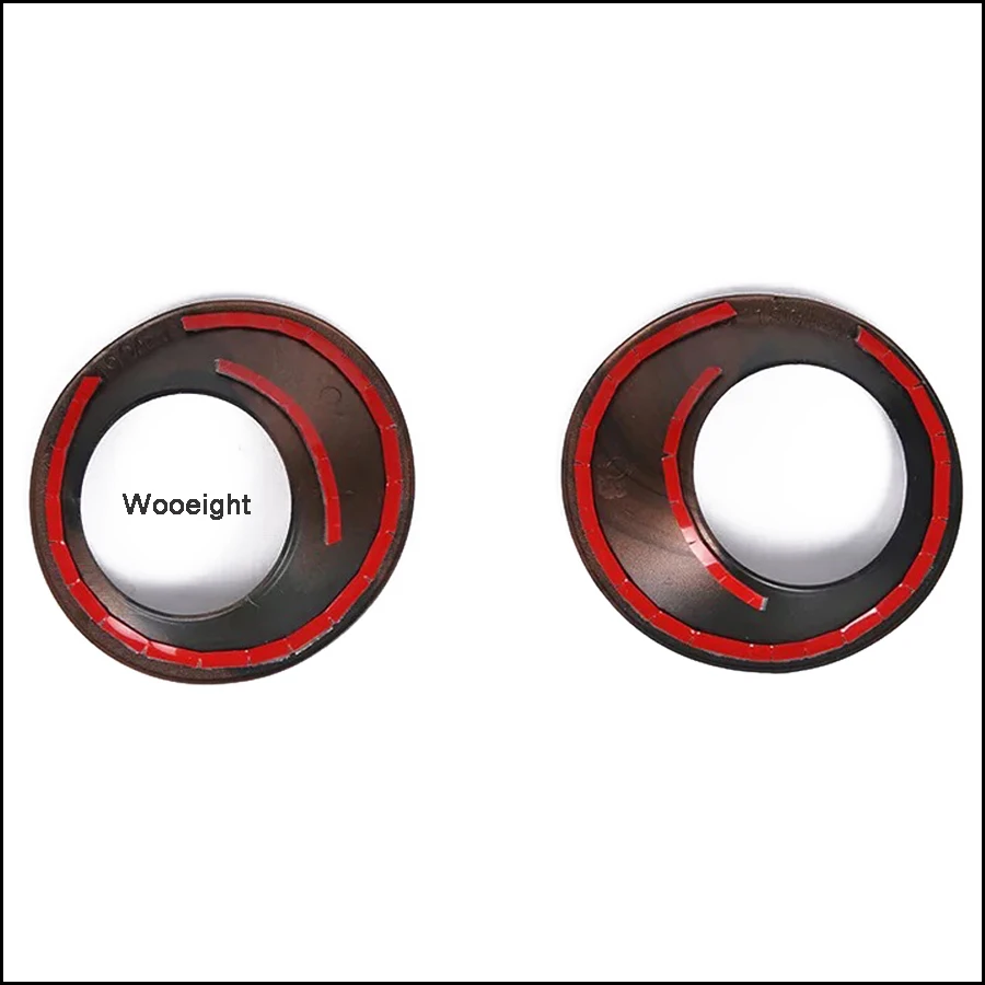 2Pcs ABS Plastic Peach Wood Rear Door Speaker Cover Trim Ring Frame Car Styling Stickers For Honda CRV CR-V 2017 2018 (3)