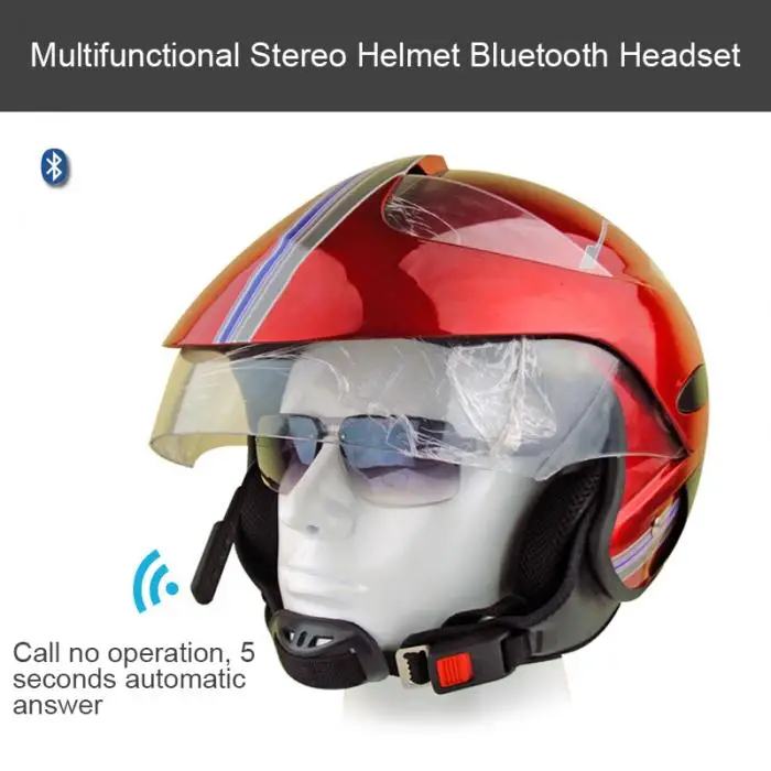Горячая мотоциклетный шлем гарнитура Bluetooth стерео громкой связи вызов музыкальный наушник BUS66