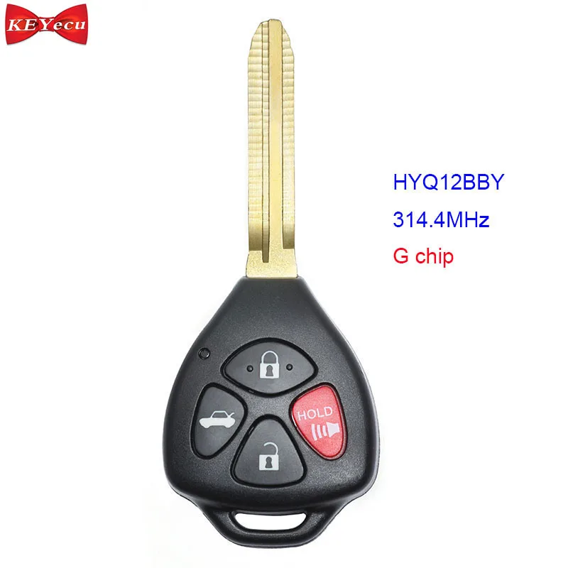 KEYECU для Toyota Camry 2011 Scion FR-S 2013-2015 Брелок дистанционного управления 314 4 МГц G чип HYQ12BBY |