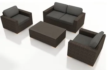 

Rattan Furniture Outdoor 4 Piece Wicker Sectional Sofa Set
