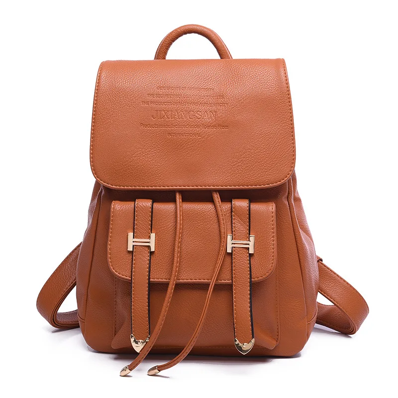 

Vintage Women Backpacks Leather School Bags For Teenagers Girls Laptop Backpacks Daily Backpacks Travel Bagpack Mochila Feminina