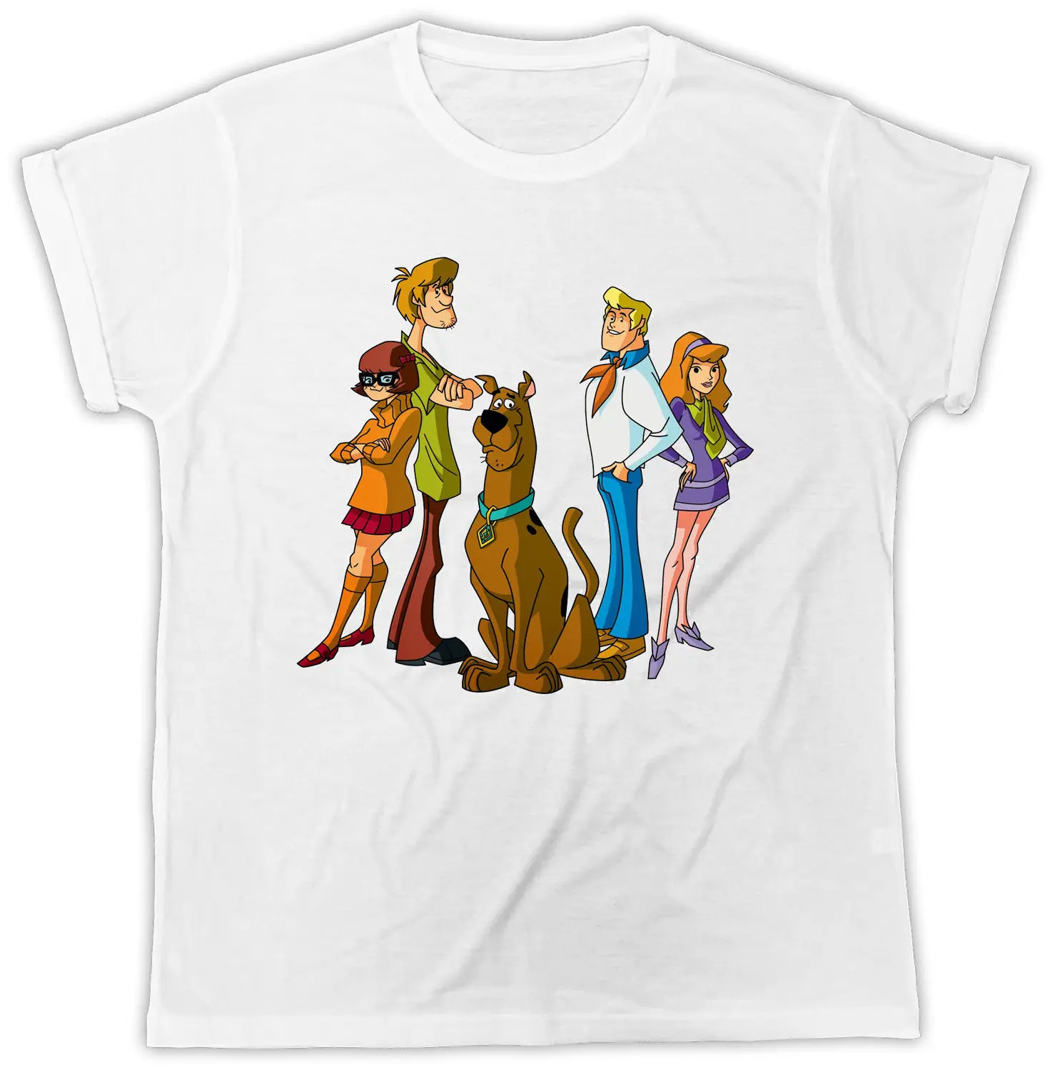 Scooby Doo футболки мультфильм забавные Семья Ретро подарок на день рождения унисекс