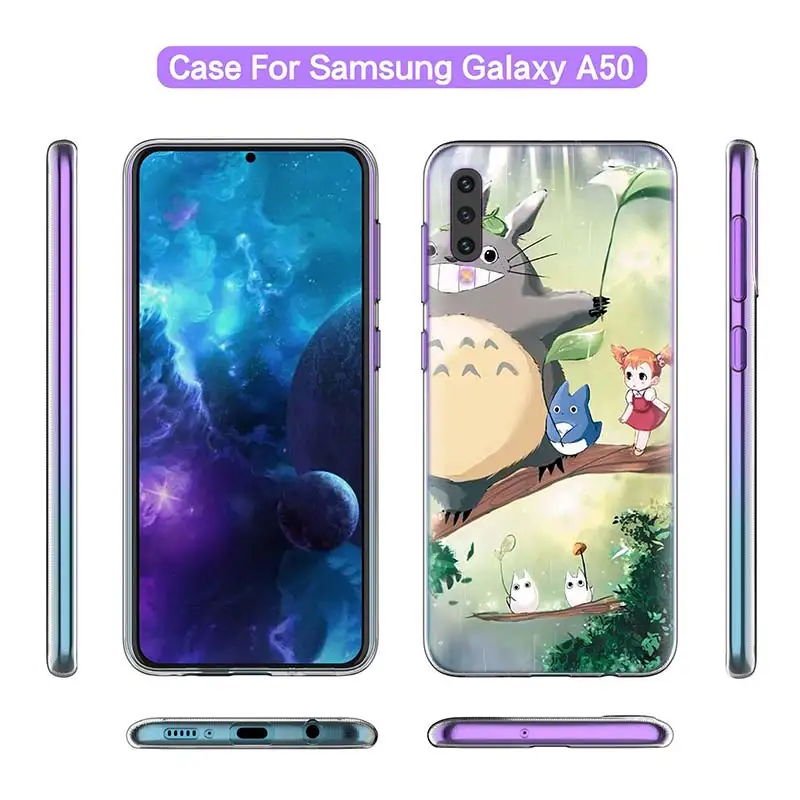 Симпатичный студийный чехол ghiвеликолепного Тоторо для Samsung A50 A70 A60 A40 A30 A20 A20e A10 A70s