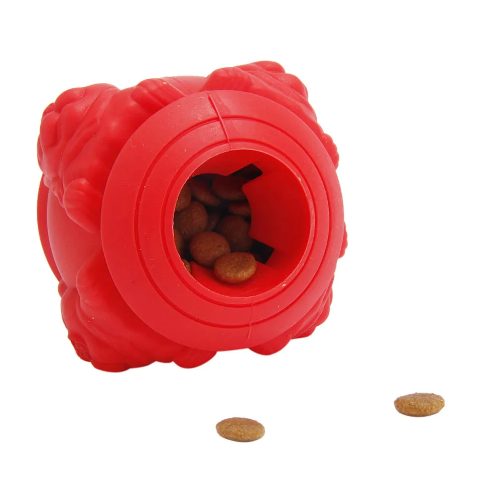 Pet Sof игрушки для собак кошка Забавный интерактивный эластичный шар игрушка для жевания собаки чистка зубов мяч для еды мяч из твердой резины