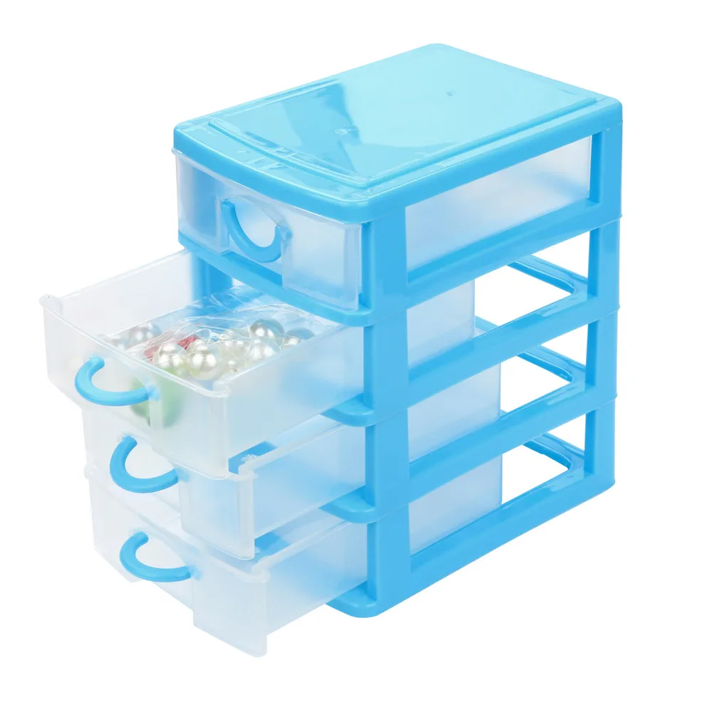 Прочный пластиковый мини Настольный ящик для мелочей чехол для мелких предметов пластиковая коробка для хранения косметики сортировочный выдвижной ящик Органайзер Горячая^ 40