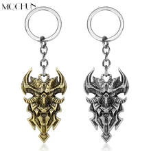 Joyería MQCHUN Vintage juego Diablo III cara llavero joyería Chaveiro coche llavero colgante regalo de Navidad hombres novio juego Fan