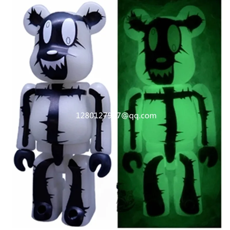 

Be@rbric100% HORROR SERIES Bearbrick 4 Generation Luminous Gloomy Bear Action Figure Collectible Model Toy 7CM BOX P1295