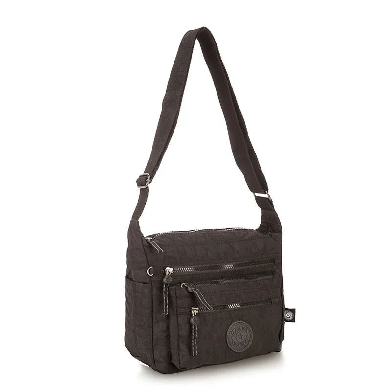 TEGAOTE, нейлоновые женские сумки-мессенджеры, маленький кошелек, сумка на плечо, женские сумки через плечо, дизайнерские сумки, летняя пляжная сумка - Цвет: Черный