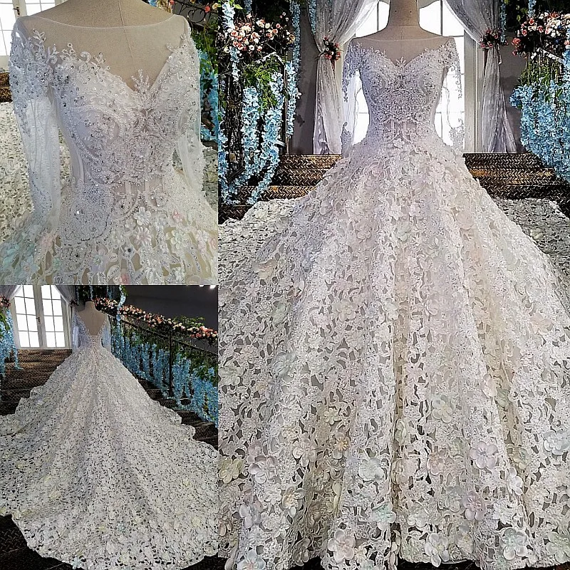 LS00152-Luxury-wedding-dress-for-bridal-beaded-ball-gown-long-sleeves-lace-wedding-gown-vestidos-de