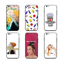 Эмма шамберлен мягкий силиконовый черный чехол для телефона iPhone XR XS Max 6 7 8 plus 5 5S 6s se для Apple X лучший дизайн корпуса