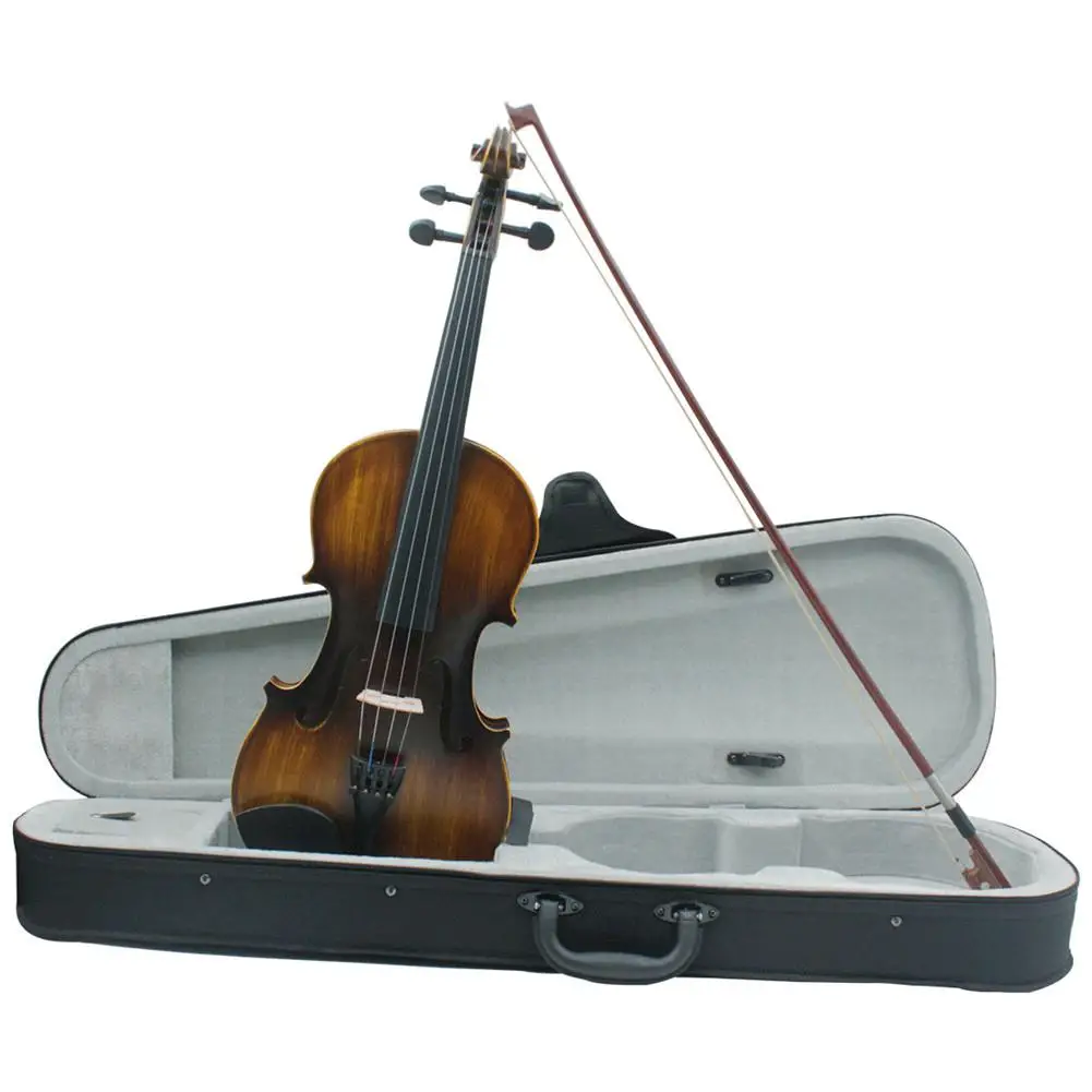 

IRIN 4/4 Full Size Natural Acoustic Violin Beech Fiddle with Protector Case Bow Rosin Strings Instrument For Beginner
