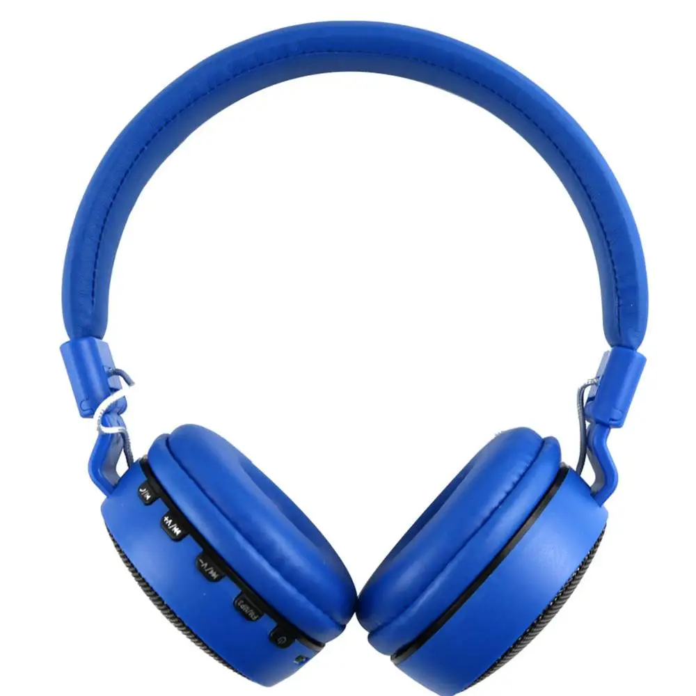 Синий SOONHUA эластичный FM беспроводной Bluetooth 4,2 наушники водостойкие гарнитура стерео игровые поддержка TF светодио дный LED голос управление - Цвет: Синий