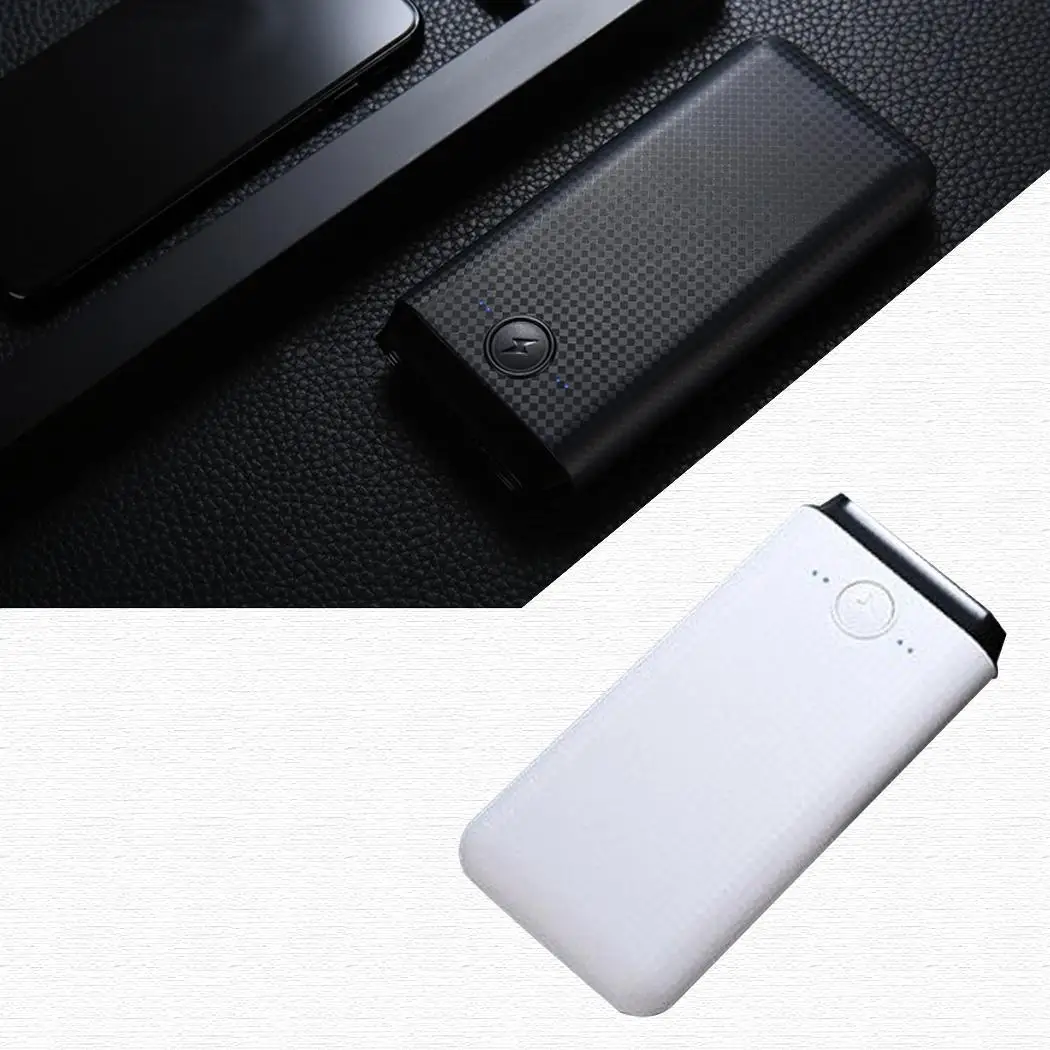 Без батарей DIY двойной USB банк питания чехол внешний аккумулятор коробка lcd