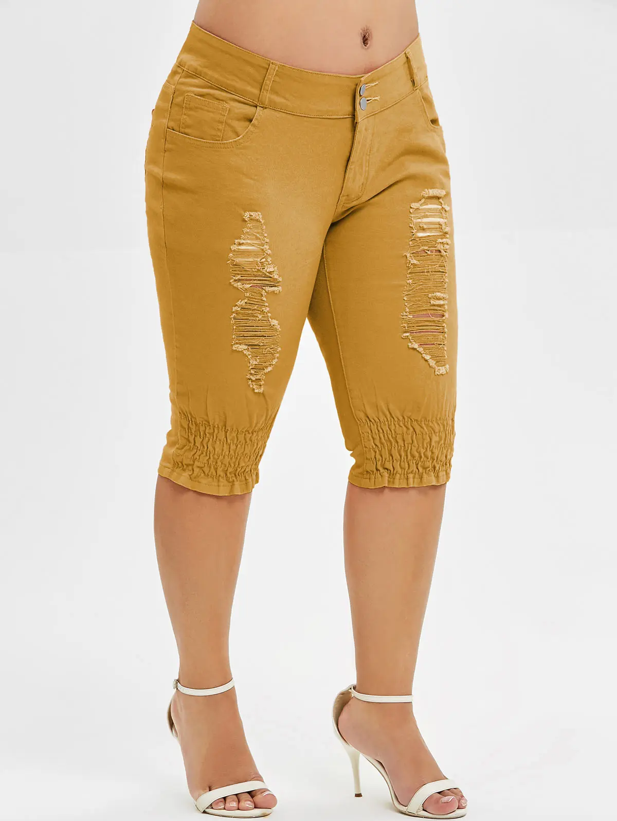 Wipalo/Большие размеры, рваные на коленках, длина джинсов, молния, прямые брюки со средней талией, обтягивающие джинсы, женская летняя подошва
