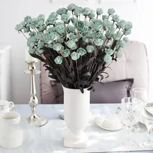 Новые ПЭ 15 голов/шт розы искусственные цветы для свадебного декора цветочные композиции вечерние аксессуары для украшения дома