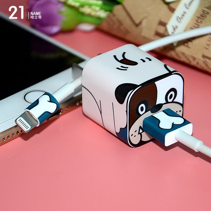 

Free drop shipping wholesale customized for iphone iPad 2pin charger skin sticker#TN-2pin-021